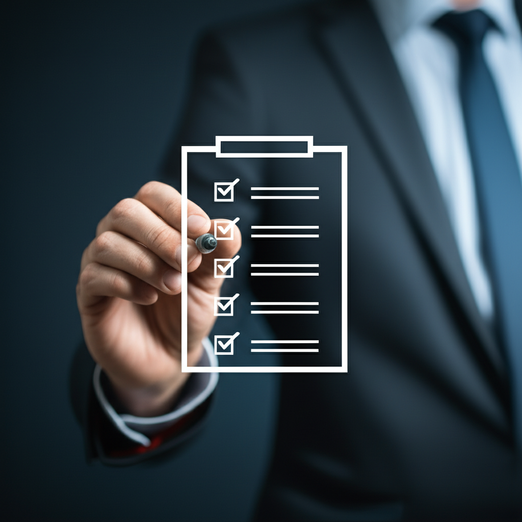 Checklist of supplier evaluation criteria