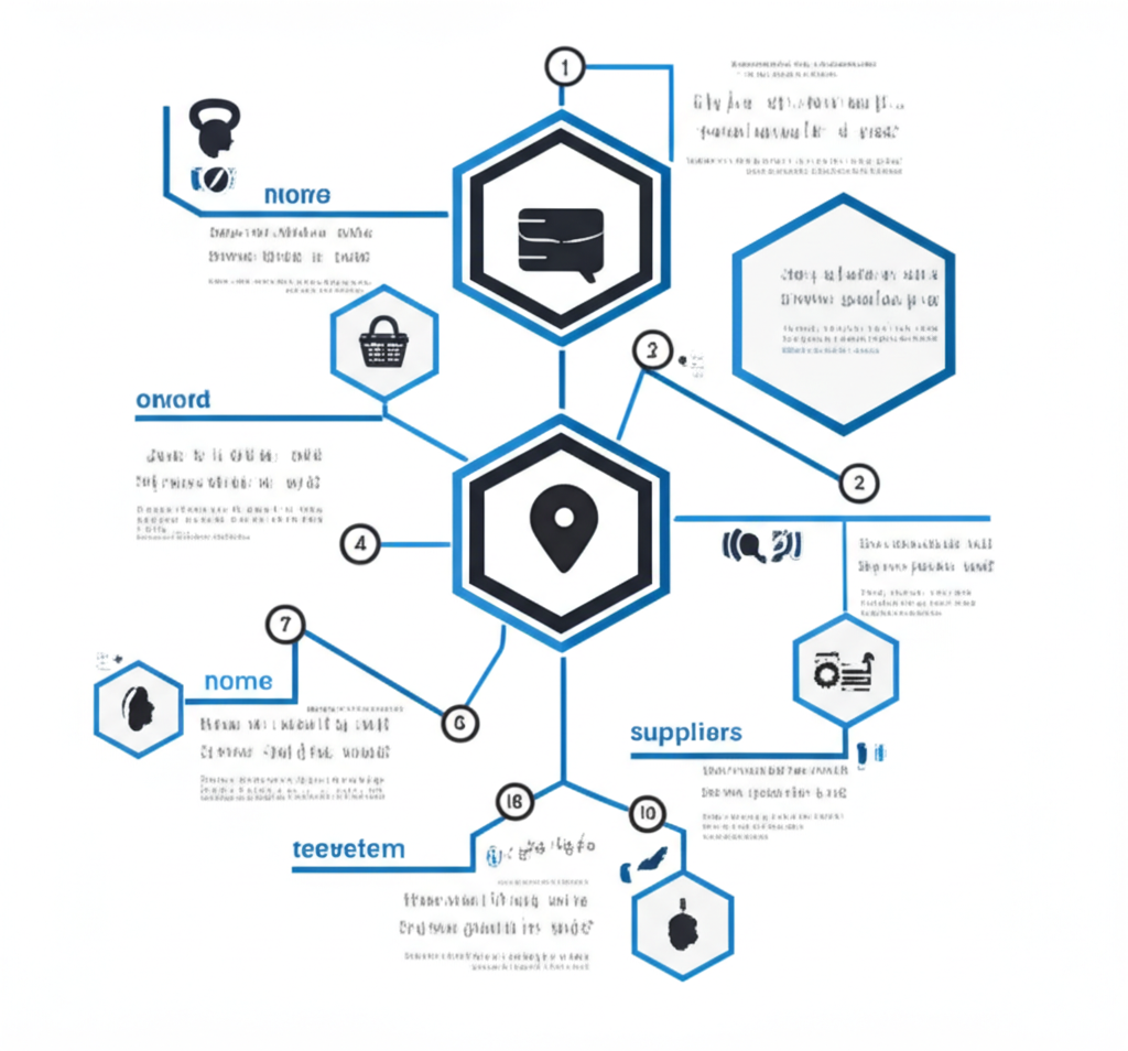 Interactive infographic with suggested supplier questions